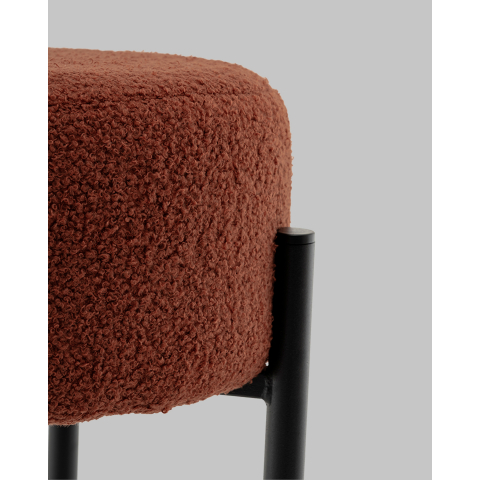 Стул барный Беккет букле терракотовый