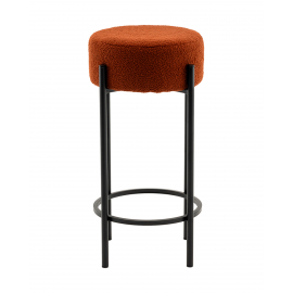 Стул барный Беккет букле терракотовый