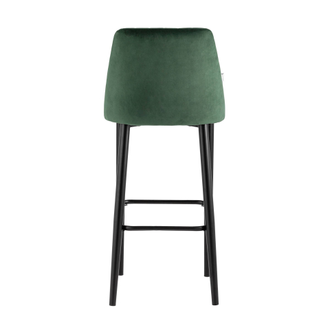 Стул барный Диего велюр зелёный