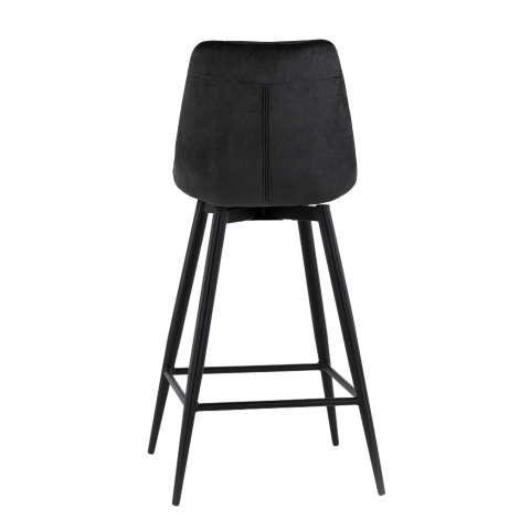 Стул барный Флекс с поворотным механизмом велюр черный