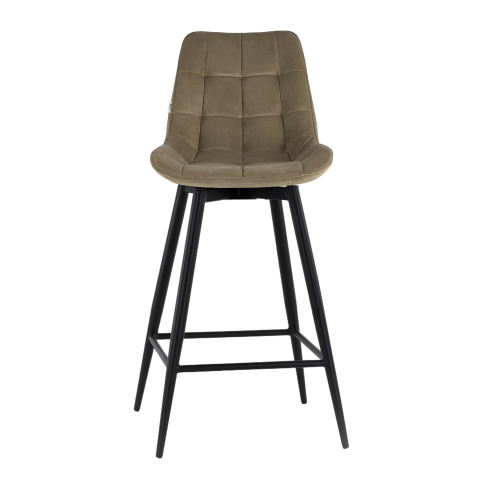 Стул барный Флекс с поворотным механизмом велюр капучино