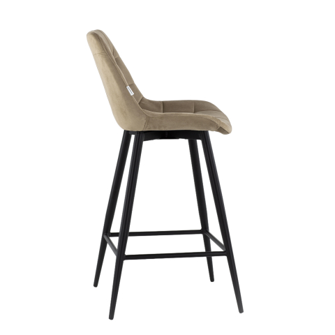 Стул барный Флекс с поворотным механизмом велюр капучино