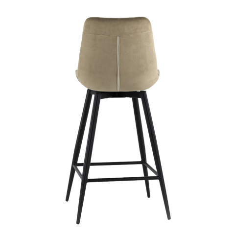 Стул барный Флекс с поворотным механизмом велюр капучино