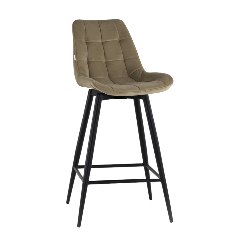 Стул барный Флекс с поворотным механизмом велюр капучино