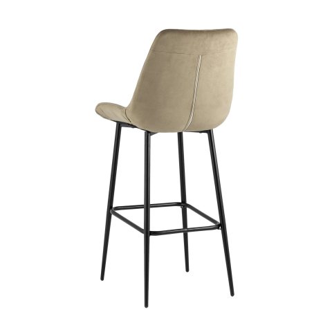 Стул барный Флекс велюр капучино