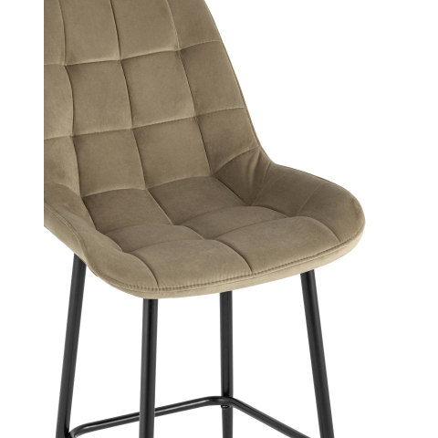 Стул барный Флекс велюр капучино