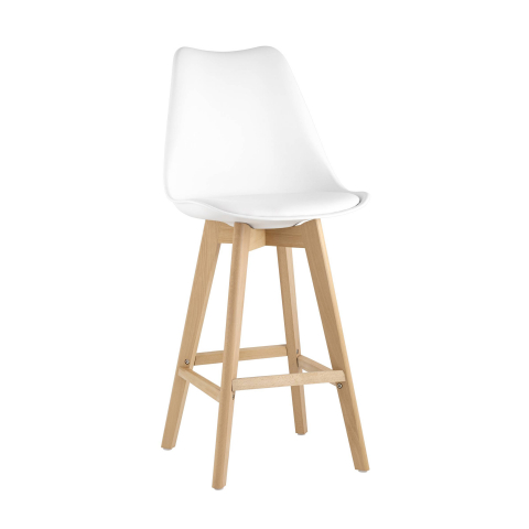 Стул барный FRANKFURT белый 4 шт