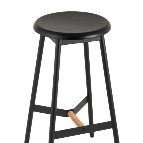 Стул барный Knobb черный 2 шт