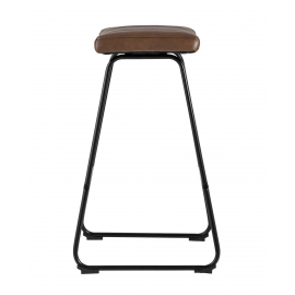 Стул барный Ковбой экокожа коричневый