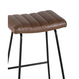 Стул барный Ковбой экокожа коричневый