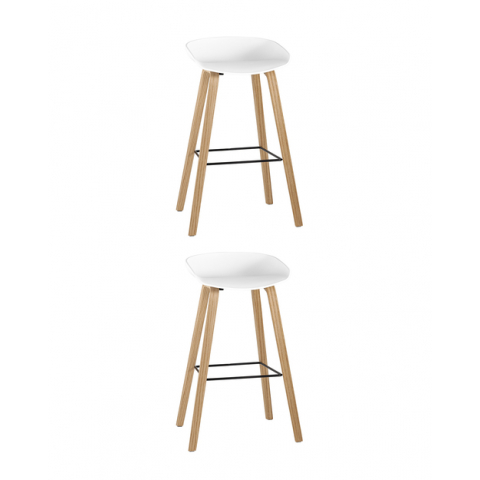 Стул барный LIBRA БЕЛЫЙ 2 шт