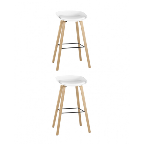 Стул барный LIBRA SOFT БЕЛЫЙ 2 шт