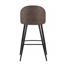 Стул барный Лион коричневая экокожа