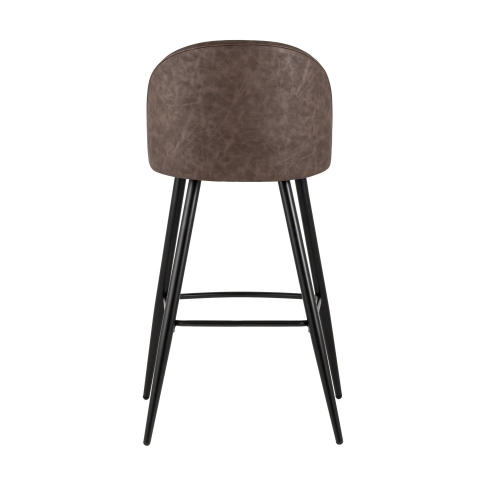 Стул барный Лион коричневая экокожа