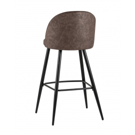 Стул барный Лион коричневая экокожа