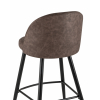 Стул барный Лион коричневая экокожа