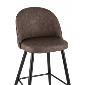 Стул барный Лион коричневая экокожа
