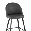 Стул барный Лион темно-серая экокожа
