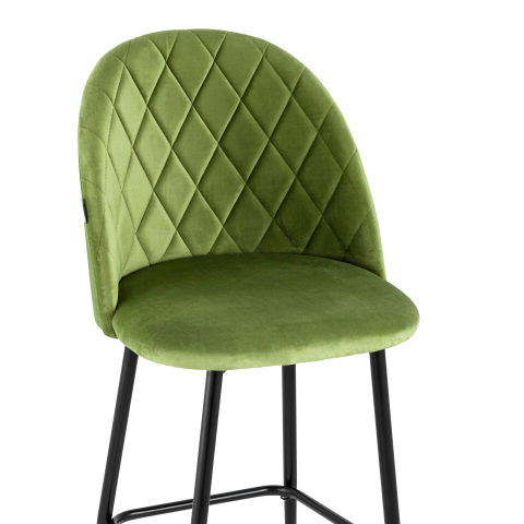 Стул барный Марсель велюр травяной