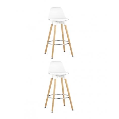 Стул барный Мартин белый 2 шт