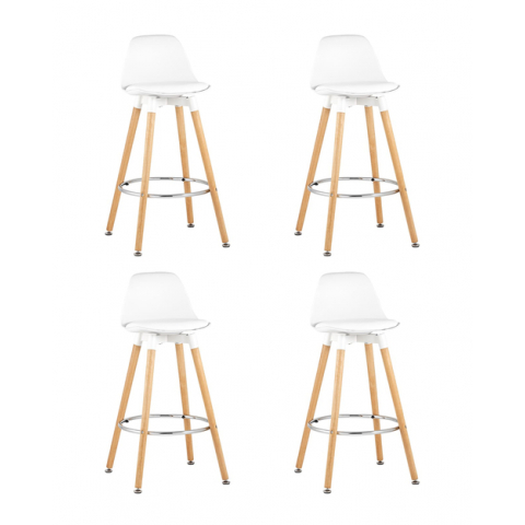 Стул барный Мартин белый 4 шт