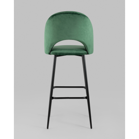 Стул барный Меган велюр зеленый 2 шт
