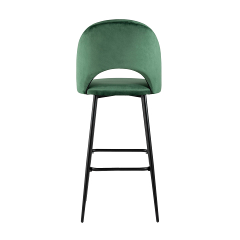 Стул барный Меган велюр зеленый