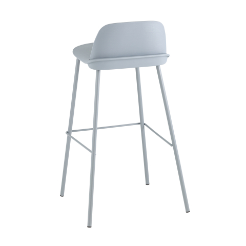 Стул барный Mist серо-голубой