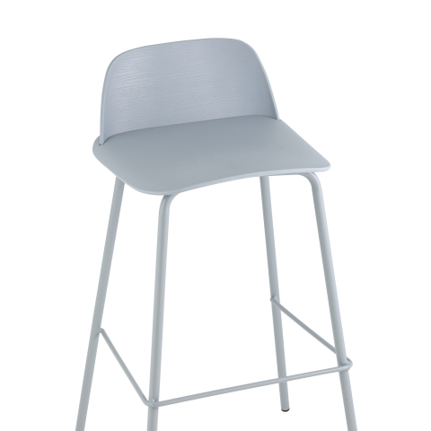 Стул барный Mist серо-голубой