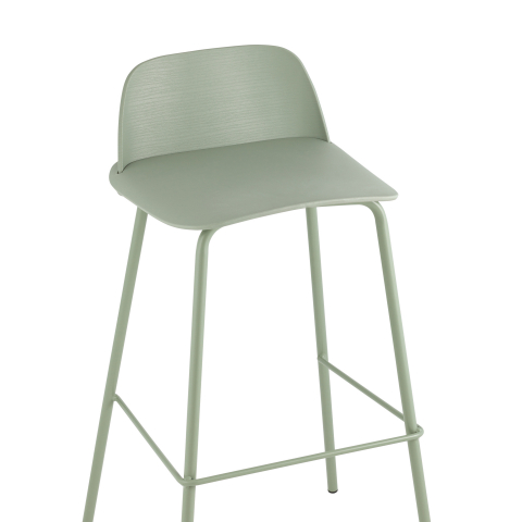 Стул барный Mist серо-зеленый 4 шт