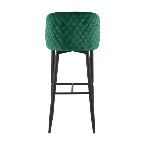 Стул барный Оскар велюр изумрудный