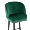 Стул барный Оскар велюр изумрудный
