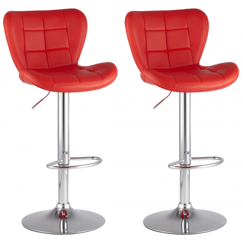 Стул барный PORSCHE красный 2 шт