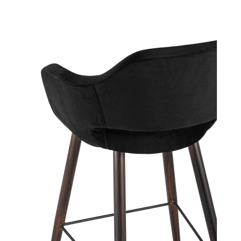 Стул барный Саймон велюр черный