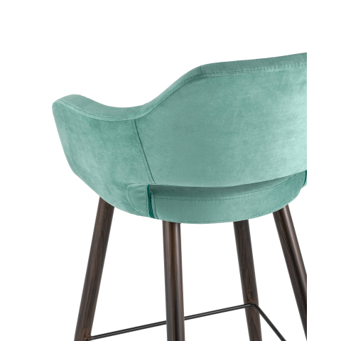 Стул барный Саймон велюр морской