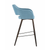 Стул барный Саймон велюр пыльно-голубой