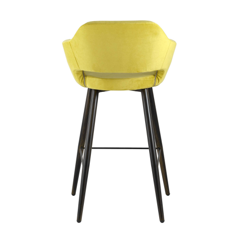 Стул барный Саймон велюр золотистый