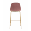 Стул барный Валенсия SN велюр пыльно-розовый золотые ножки 2 шт