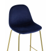 Стул барный Валенсия велюр синий золотые ножки