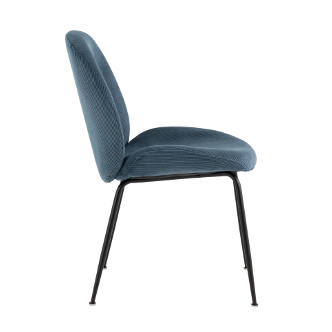 Стул Beetle велюр голубой