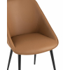 Стул Бланш экокожа коричневый