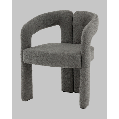 Стул Болинджер букле темно-серый