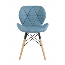 Стул Бон рогожка голубой