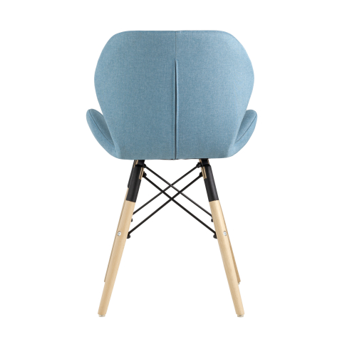 Стул Бон рогожка голубой