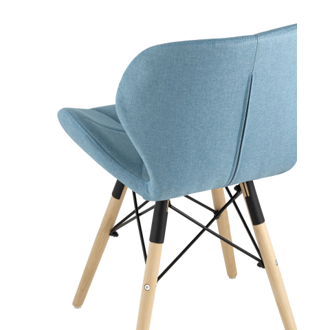 Стул Бон рогожка голубой