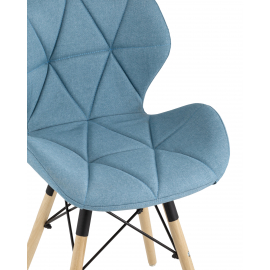 Стул Бон рогожка голубой