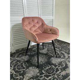 Стул BREEZE BLUVEL-52 PINK/ черный каркас, велюр