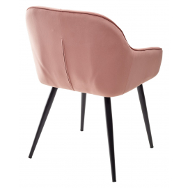 Стул BREEZE BLUVEL-52 PINK/ черный каркас, велюр