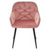 Стул BREEZE BLUVEL-52 PINK/ черный каркас, велюр