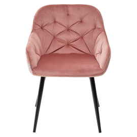Стул BREEZE BLUVEL-52 PINK/ черный каркас, велюр
